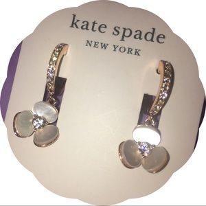 kate spade disco pansy earrings